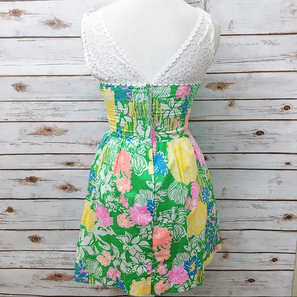 EUC Lilly Pulitzer Reagan Dress in Hibiscus Stroll - Picture 4 of 7